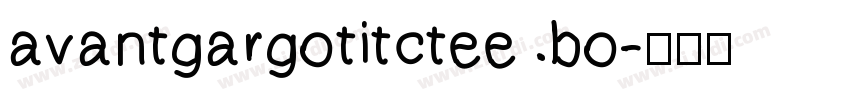 avantgargotitctee bo字体转换